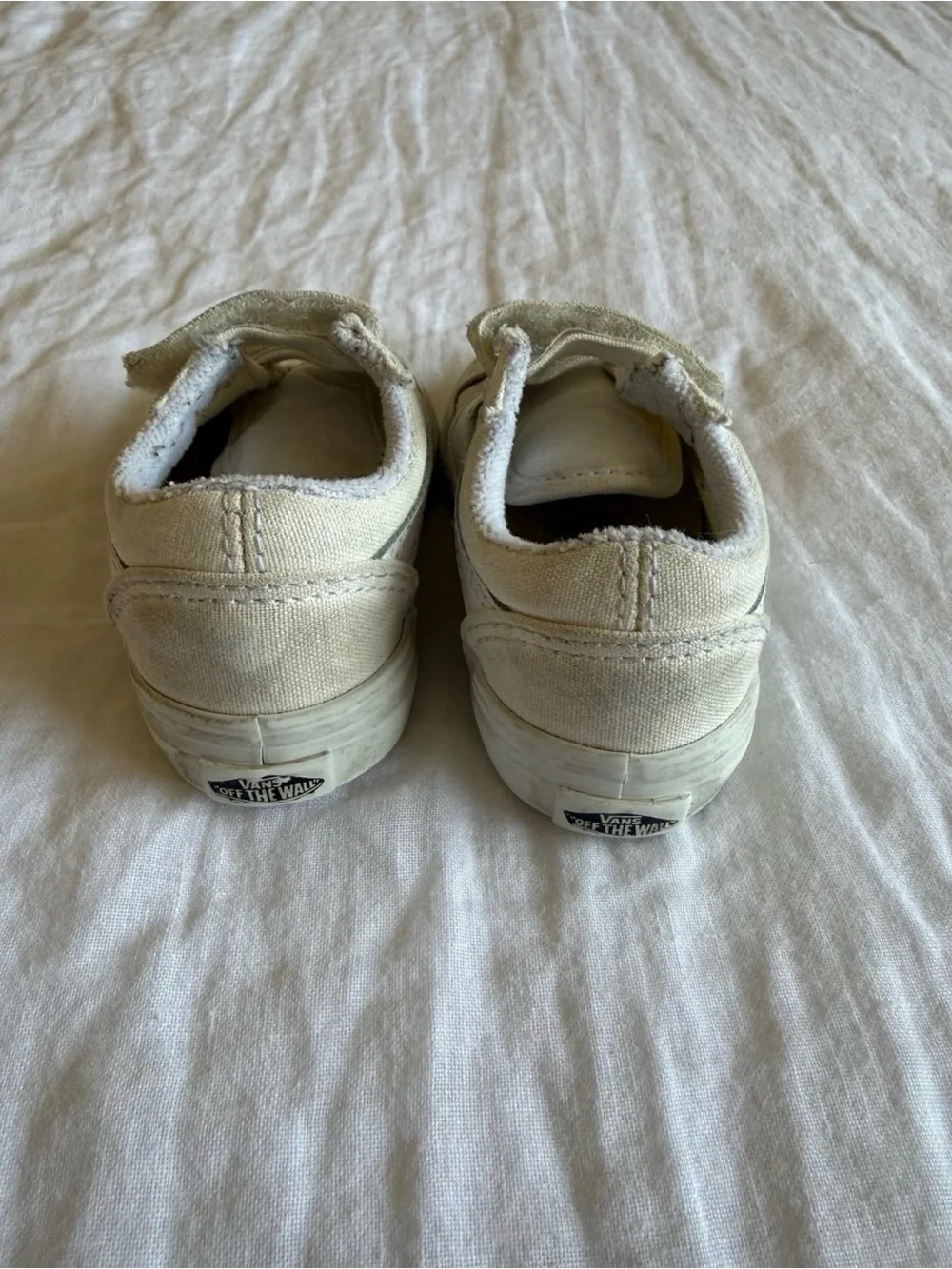Vans Toddler Girls Floral Sneakers Size 5 White Velcro